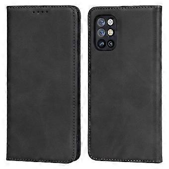 Para OnePlus 8T Auto-absorvido TPU+PU Carteira de Couro Capa de Telefone Suporte Suporte