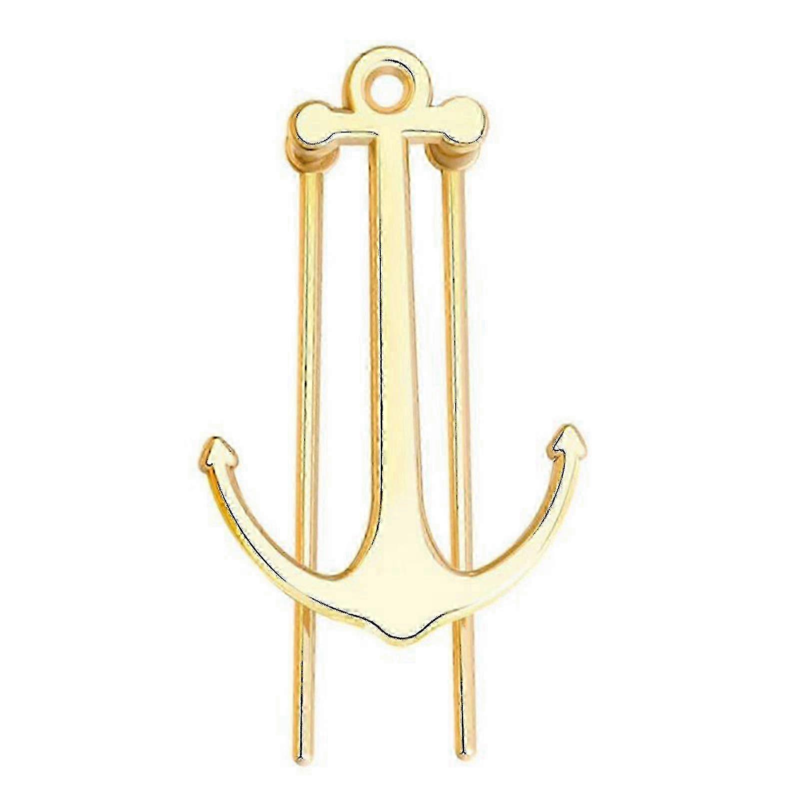 Anchor Bookmark Creative Metal Page Holder - JA  Gold