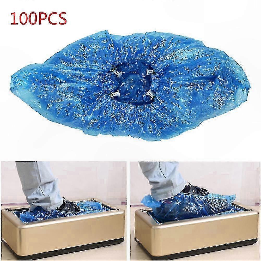 100 T-Type Disposable Shoe Covers for Automatic Dispenser Machines