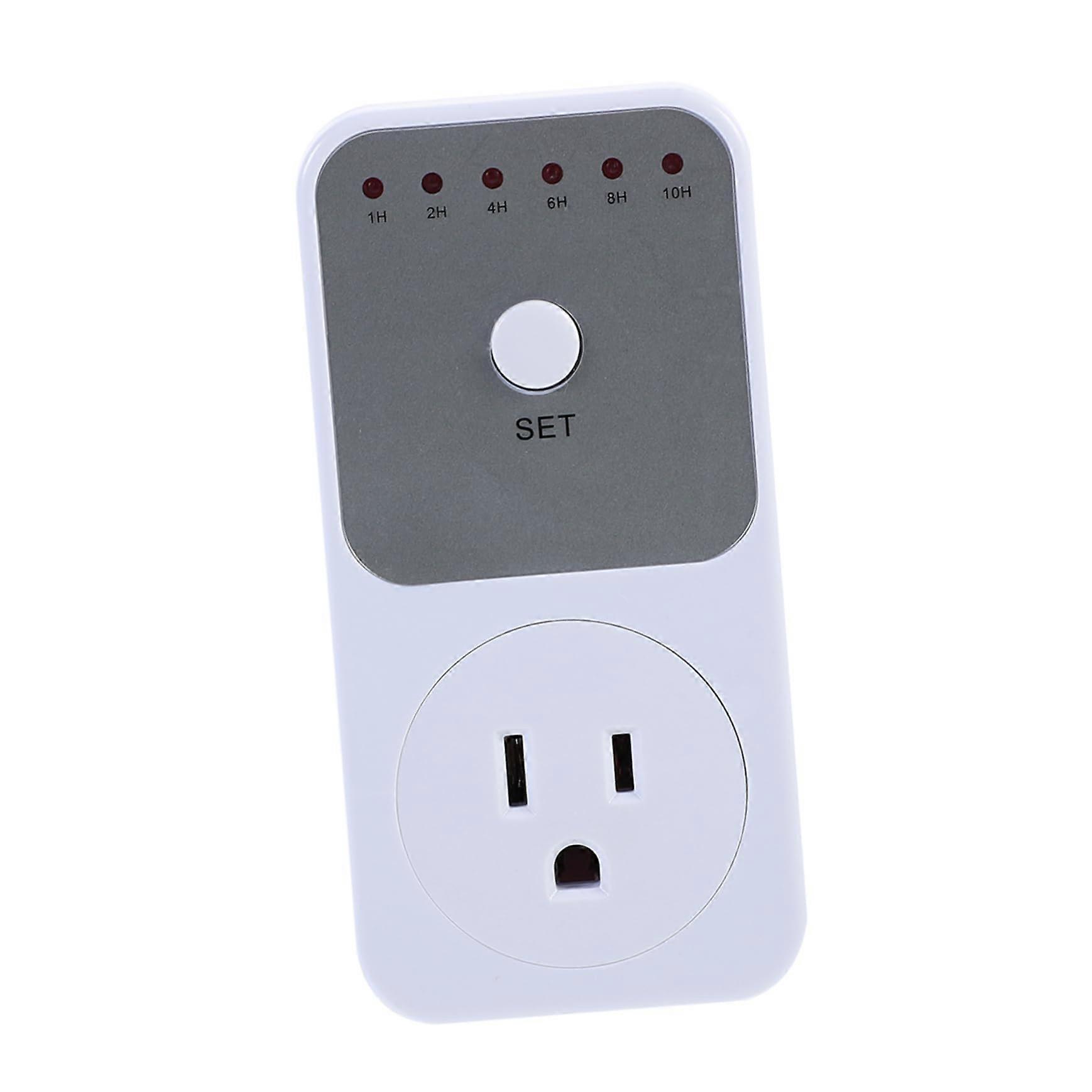 Outlet Timer Plug with Automatic Shut Off, Energy Saving US Plug for Home Appliances, Prevent Overcharging