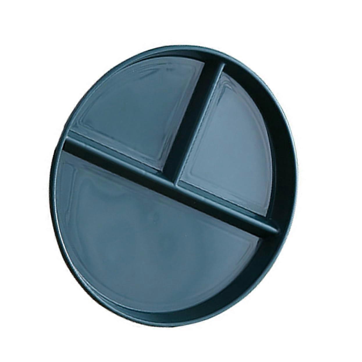 Three Compartment Dinner Plate with MultiGrid Design for Portion Control and Easy Clean Use