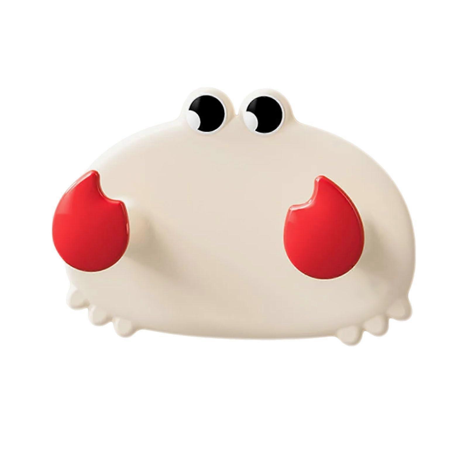 Decorative Crab Shaped Wall Hooks with Strong Adhesive for Bathroom or Kitchen Space Saving Storage