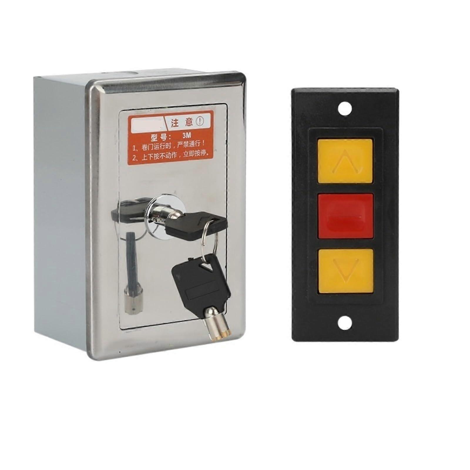Key Operated SurfaceMounted Rolling Shutter Door Switch Box for Easy Manual Garage Gate Control