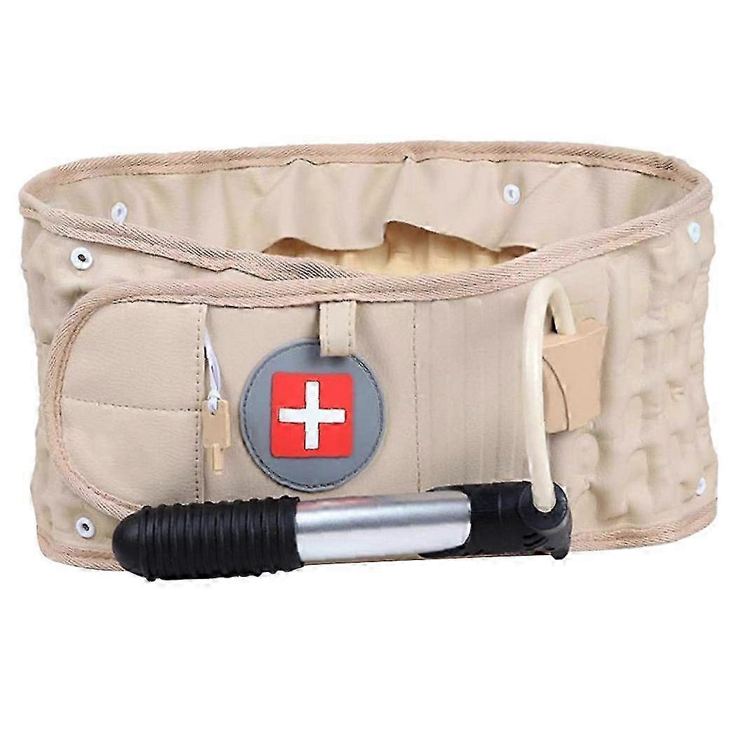 Lumbar Support Belt Back Brace Spinal Traction Decompression Compatible With 29-49 Inch Waist