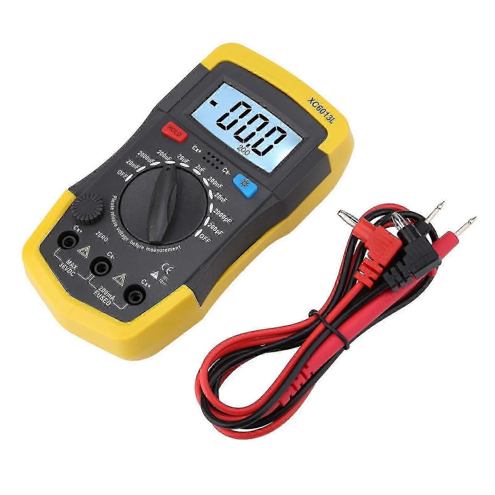 Digital Capacitance Meter LCD Display Capacitor Tester mF uF Circuit Gauge
