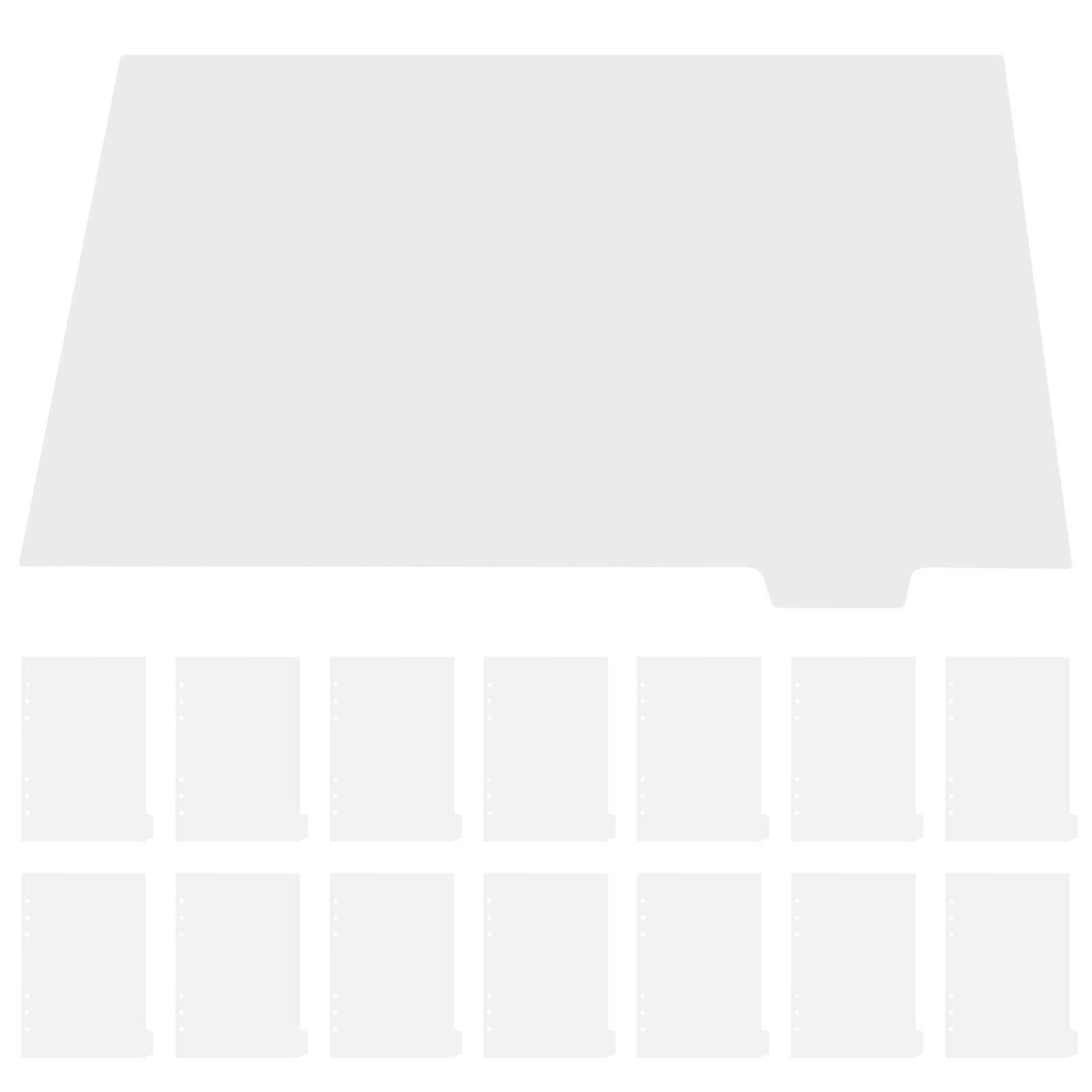 Plastic Binder Dividers for Notebook with 14Pcs Writable Tabs for Indexing