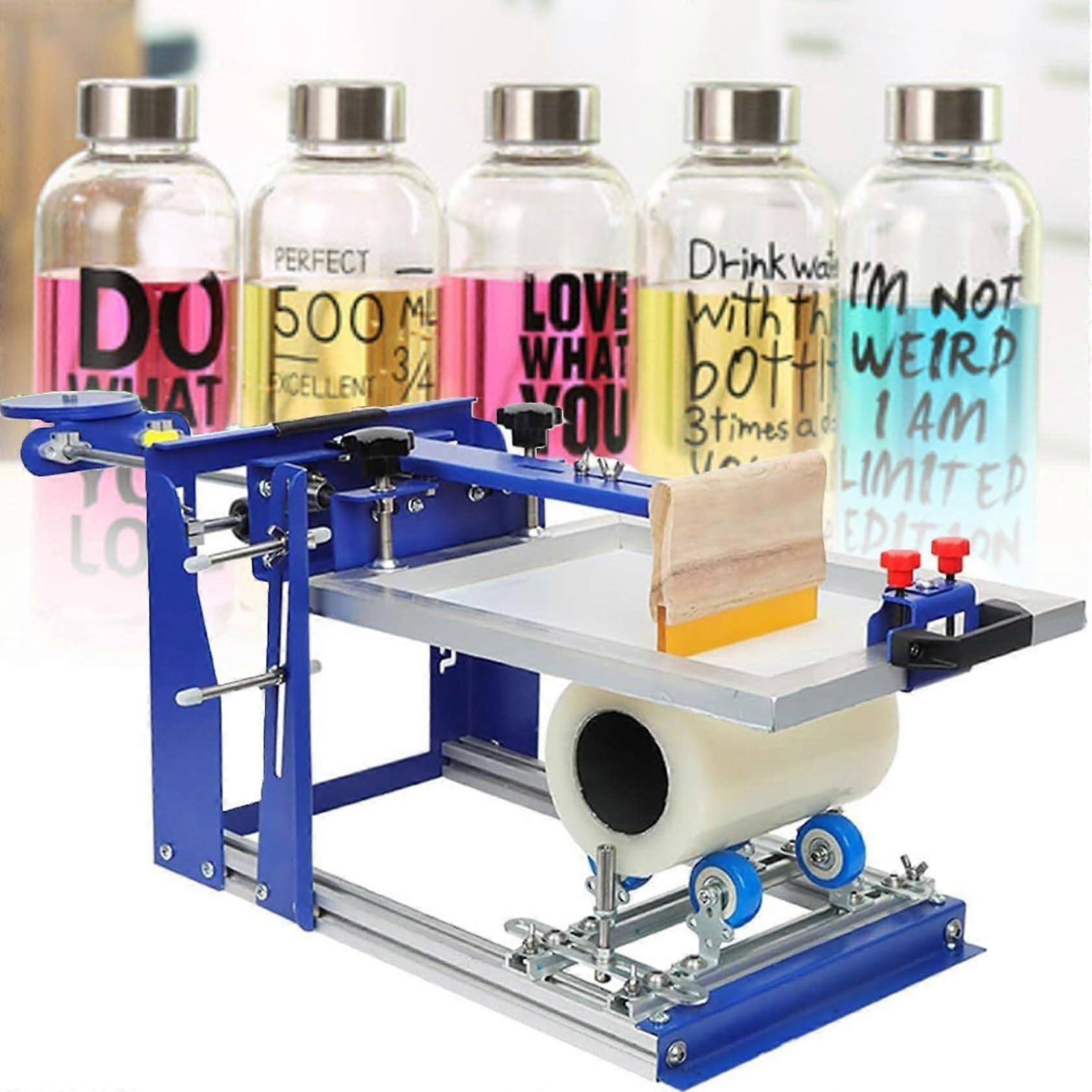 Curved Bottle Screen Printing Machine with Quick Changeover and Adjustable Height for Precise Prints