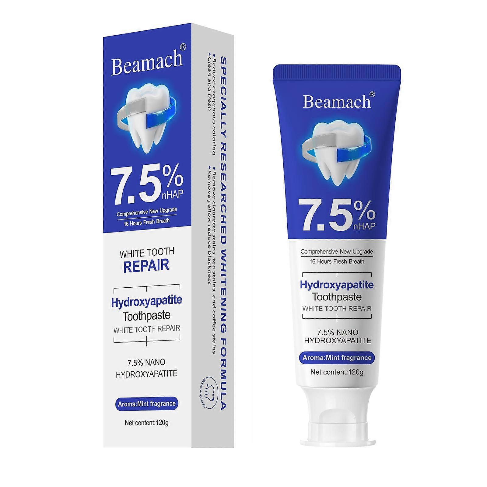 Nano Hydroxyapatite Whitening Toothpaste Fluoride  for Sensitive Teeth Enamel Strengthening Mint