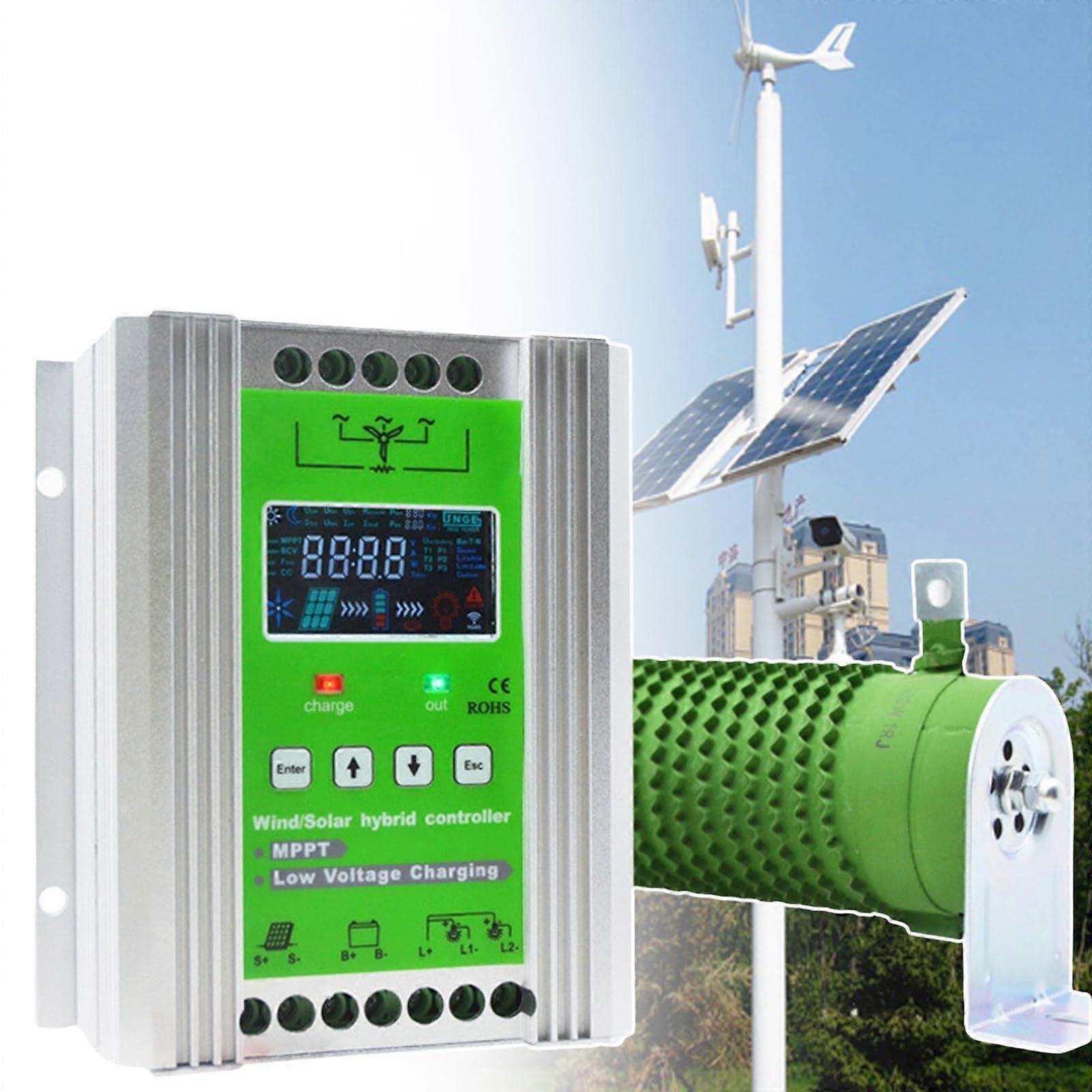 5000W MPPT Wind Solar Hybrid Charge Controller 48V with LCD Display and Dump Load for OffGrid Systems