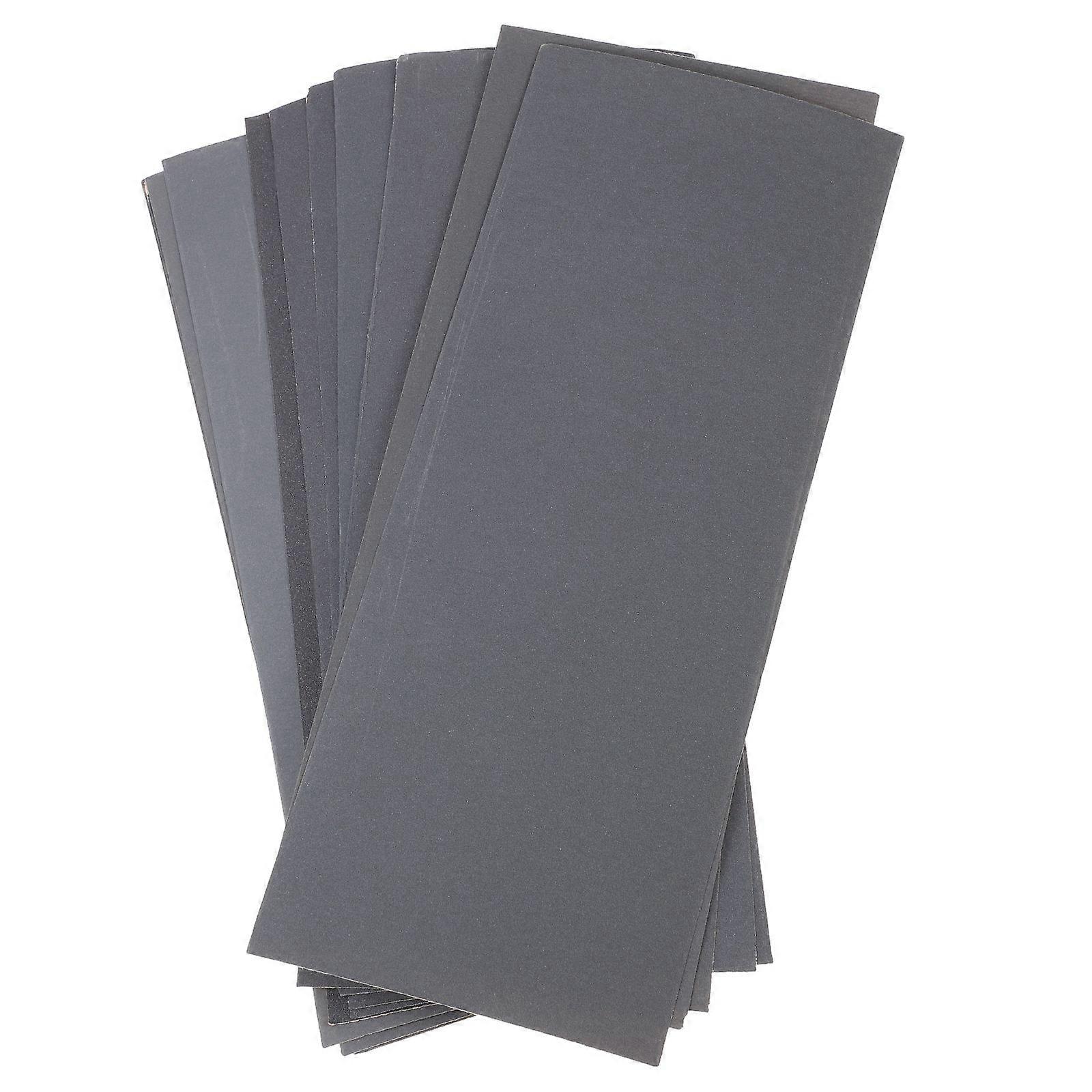 12 Sheets Abrasive Dry Wet Sandpaper Sheets Assorted Grit Waterproof Sandpaper
