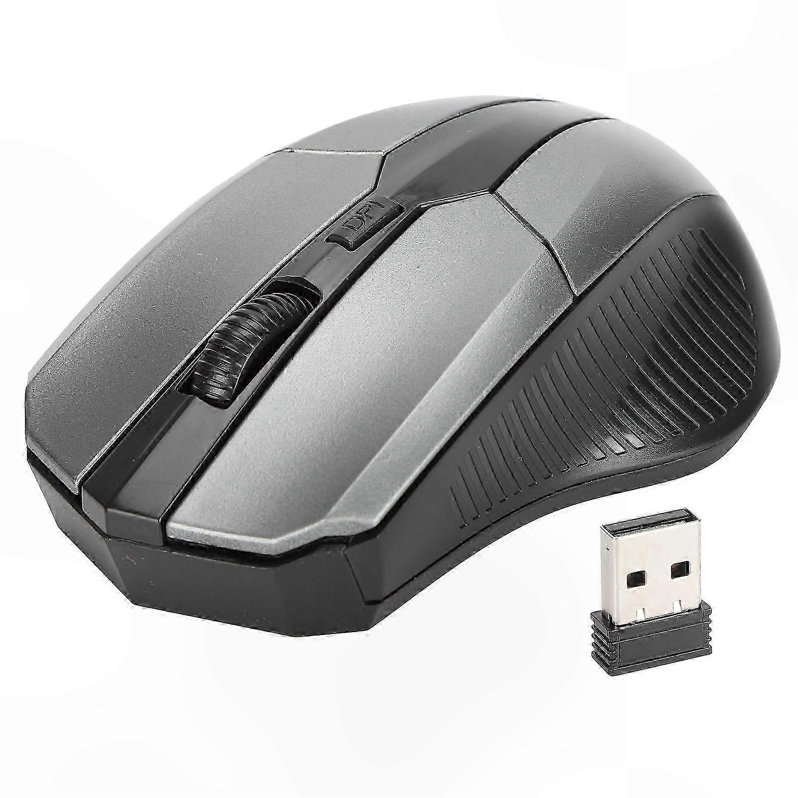 Ergonomic Optical Wireless Mouse with USB Receiver for PC and Laptop
