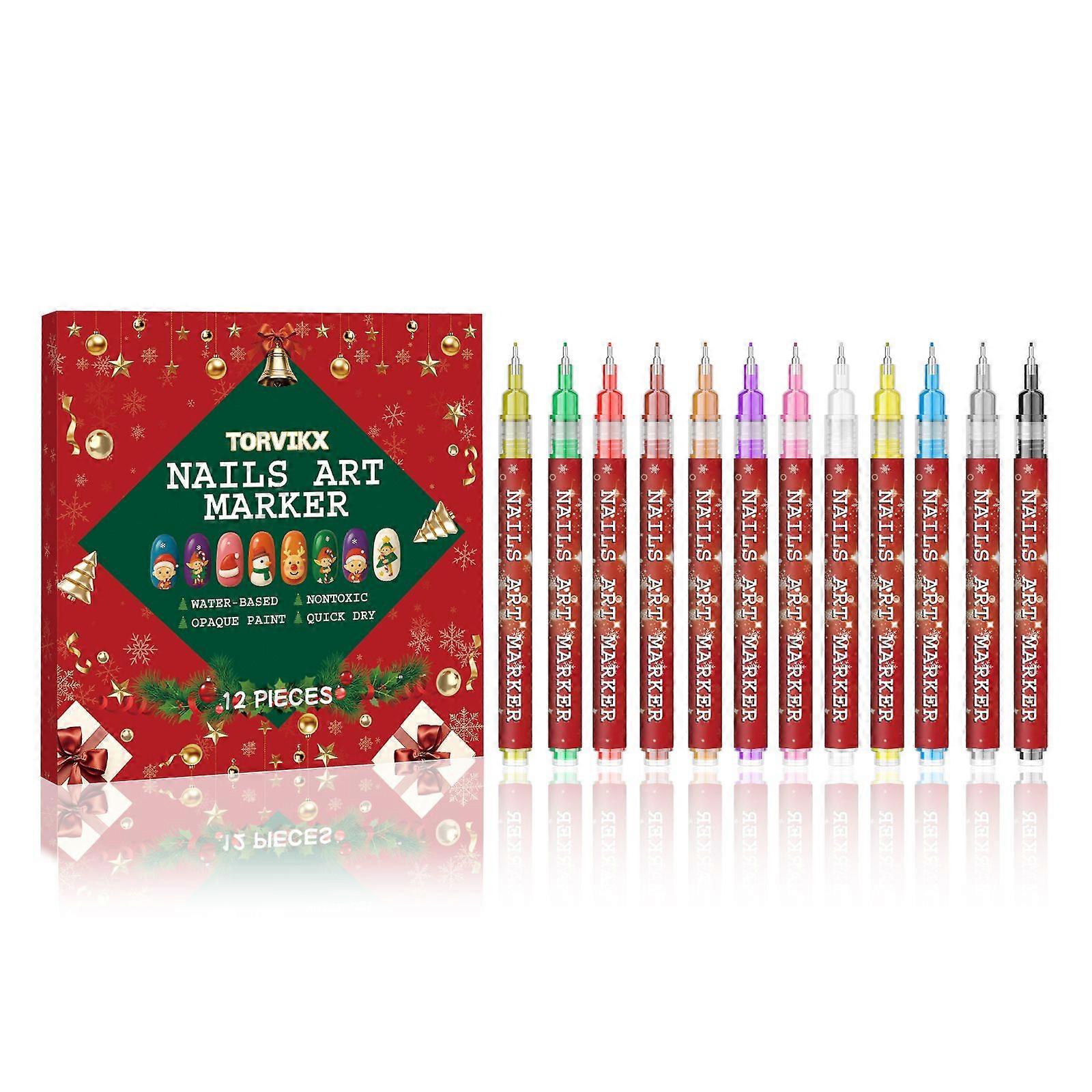 Torvikx Diy Christmas Nail Art Doodle Pen