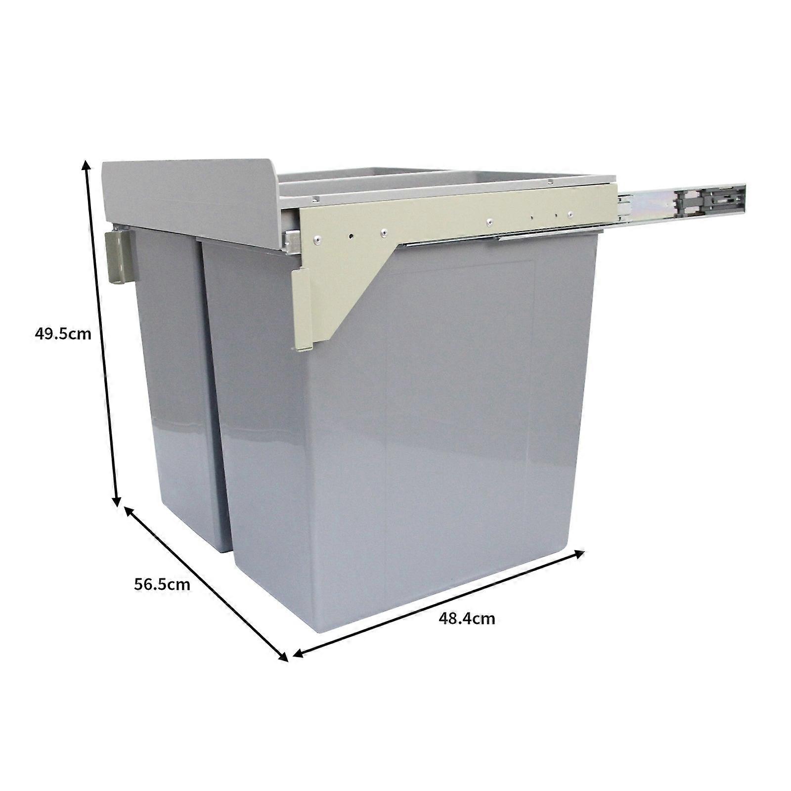 KuKoo 90L Pull ud papirkurven affald