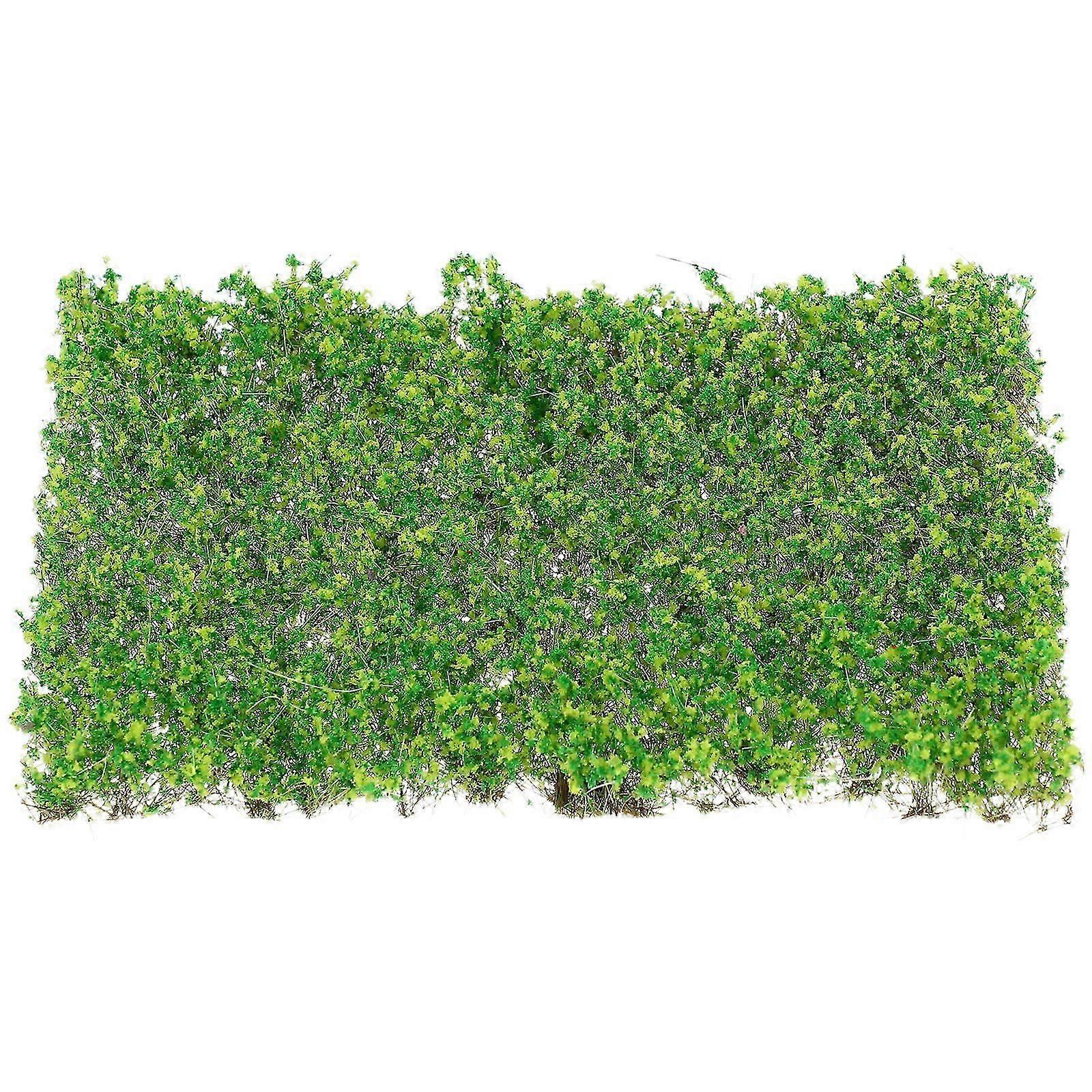 Model train lawn with green artificial grass clumps, suitable for DIY, 2-pack, nylon material.