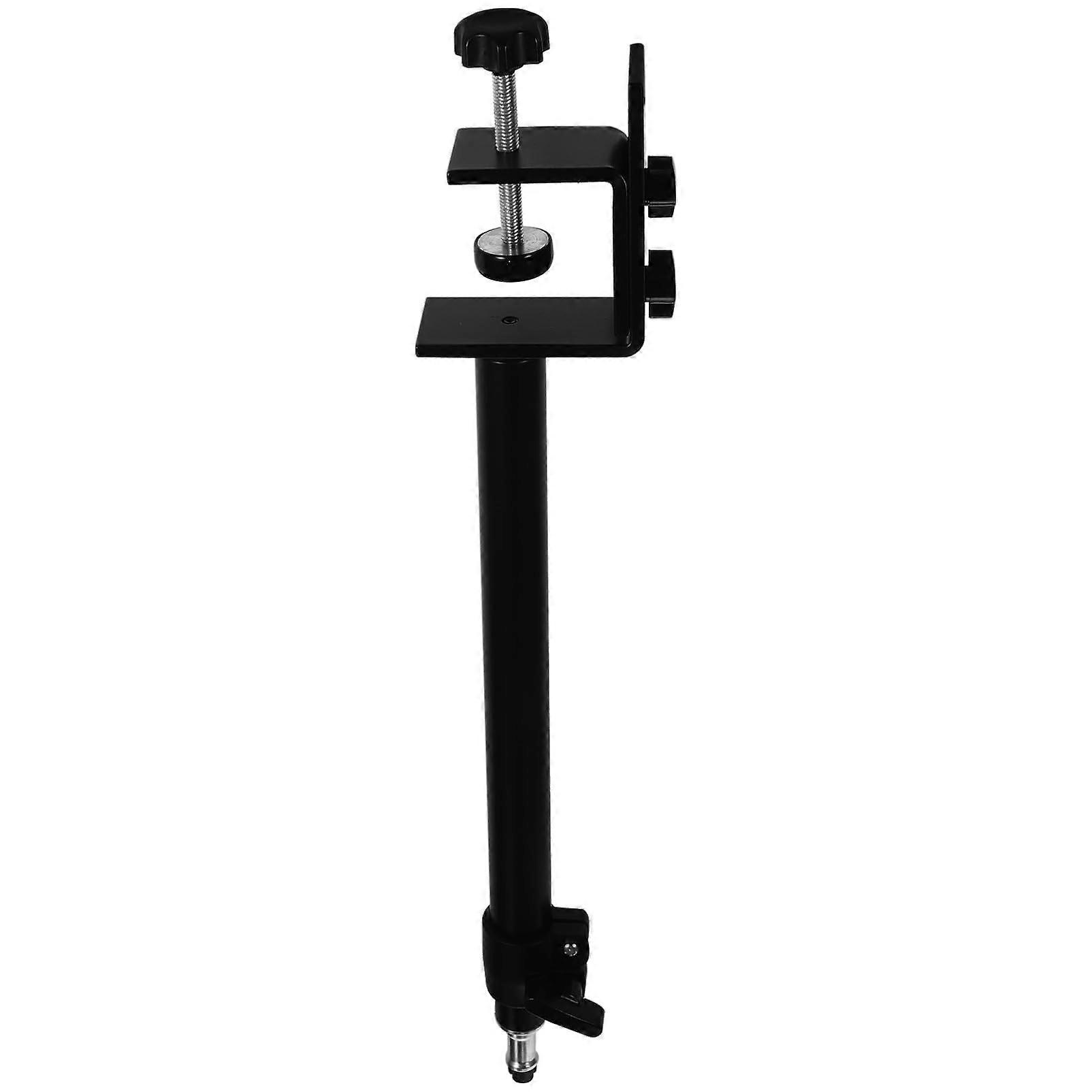 Adjustable Aluminum Tabletop Camera Stand with Telescopic Light Mount Clamp for Live Streaming and Makeup