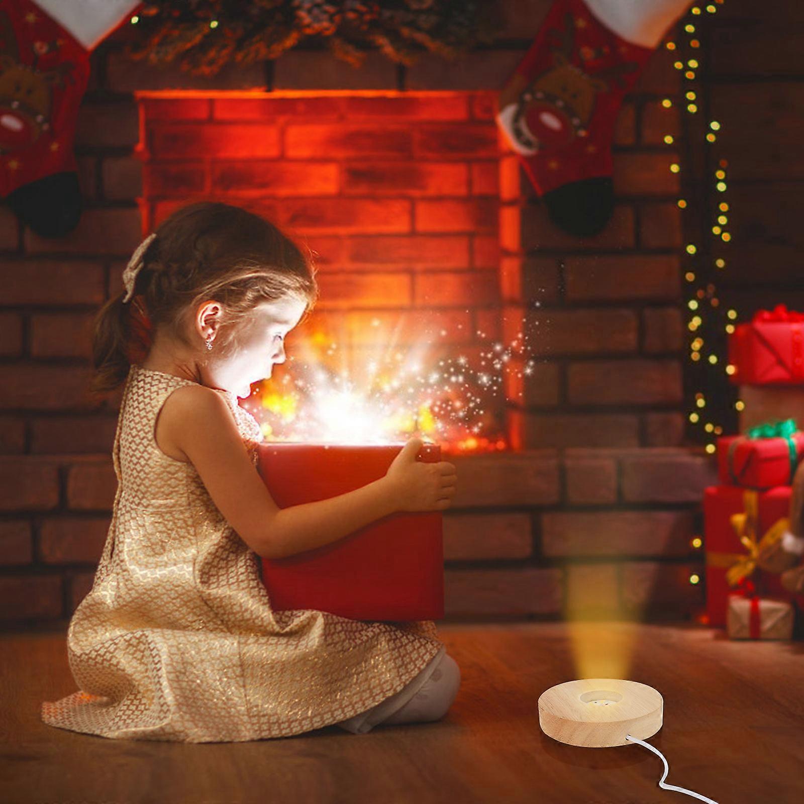 Wooden Night Light Base for Small Night Light Creative