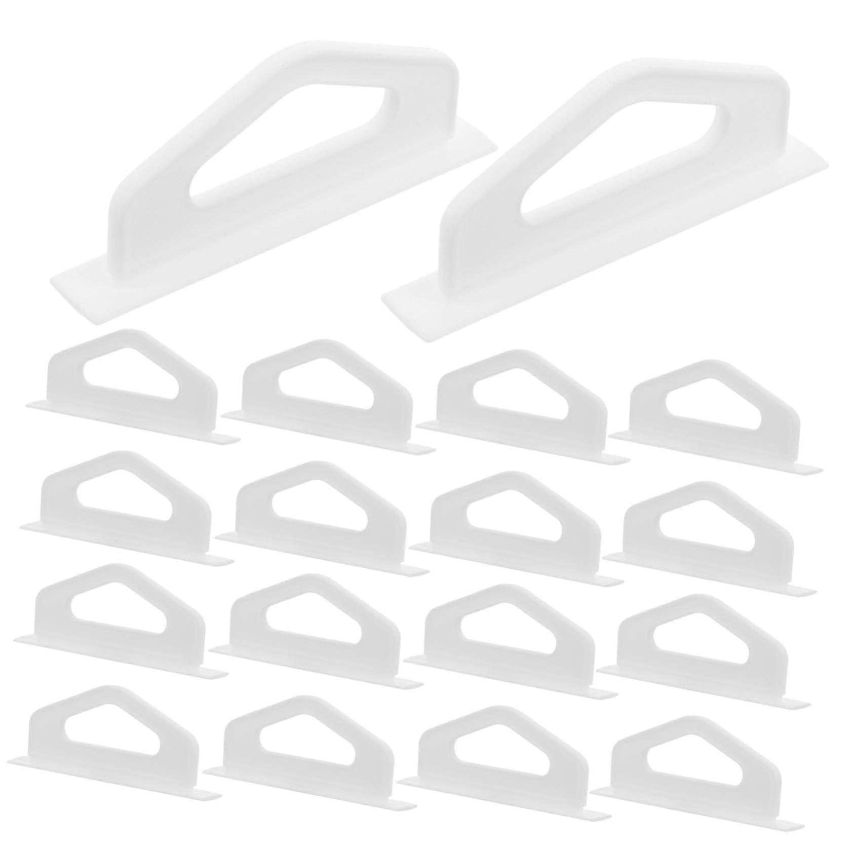 200pcs Clear Pegboard Display Hooks with Tool Installation for Retail Merchandise
