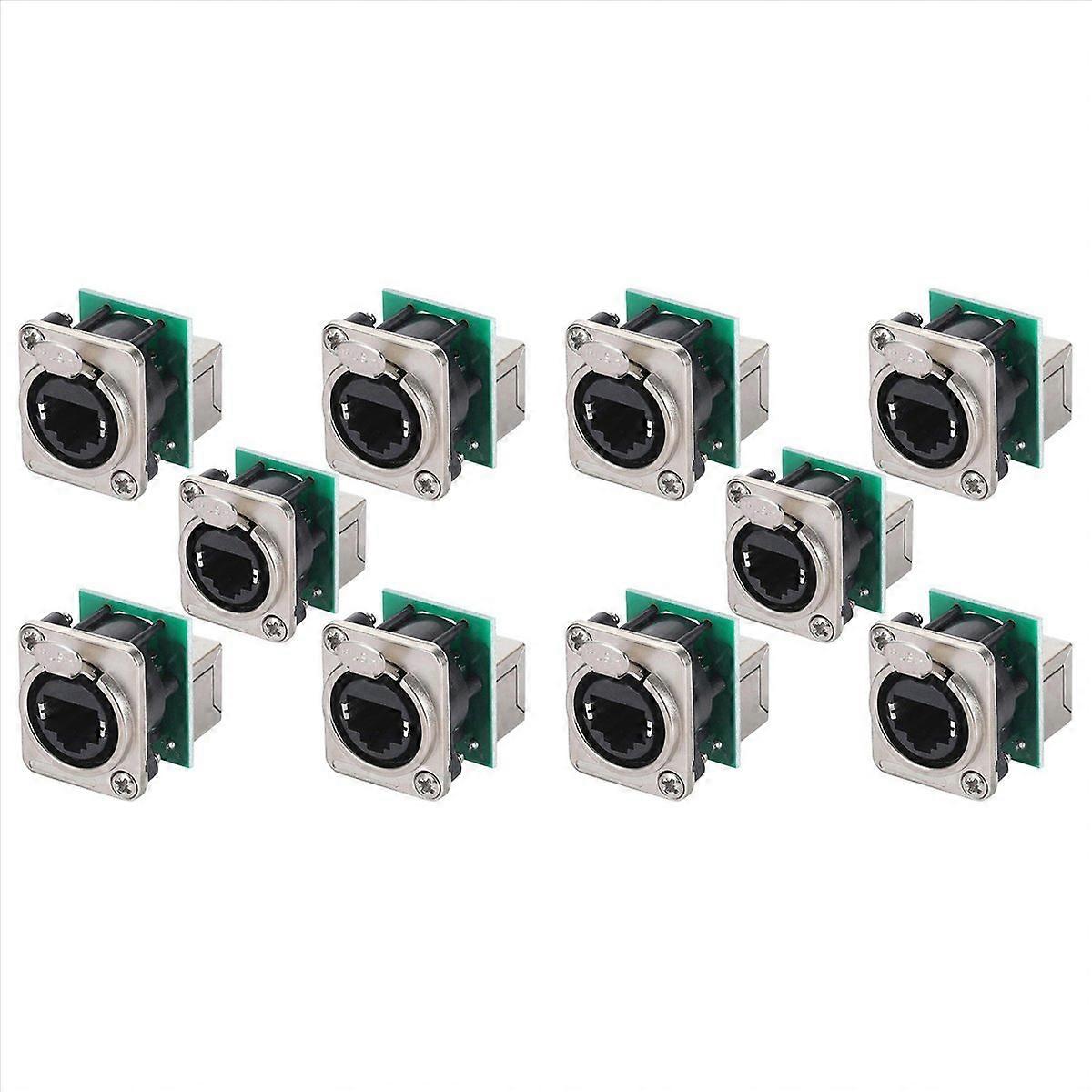Ethercon Rj45 Chassis Socket,D-N8FDP RJ45 Feed/Pass Panel Mount Jack