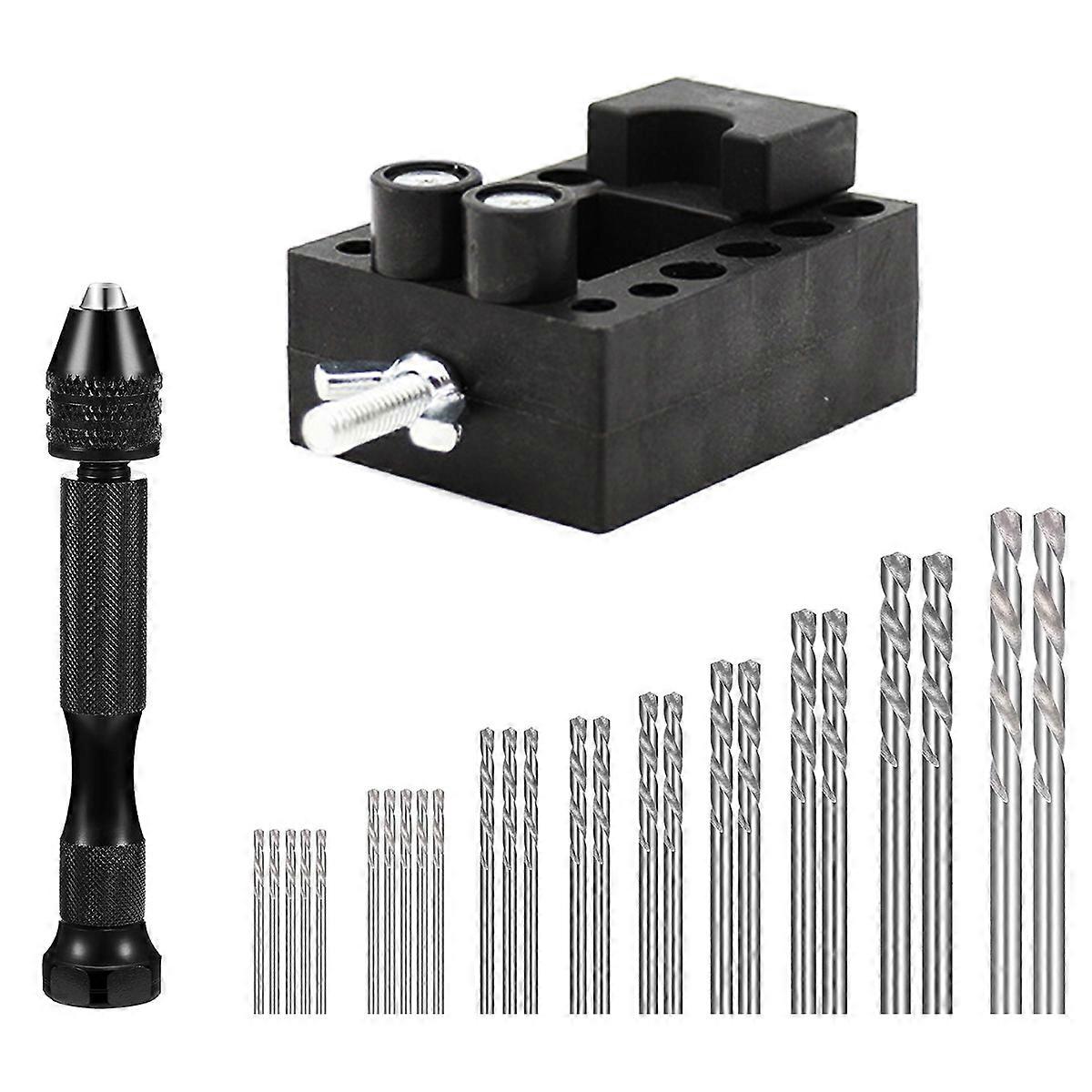 Drill Bits Set Bodhi Walnut Hand Drill for Drilling 27Pcs Complete Set