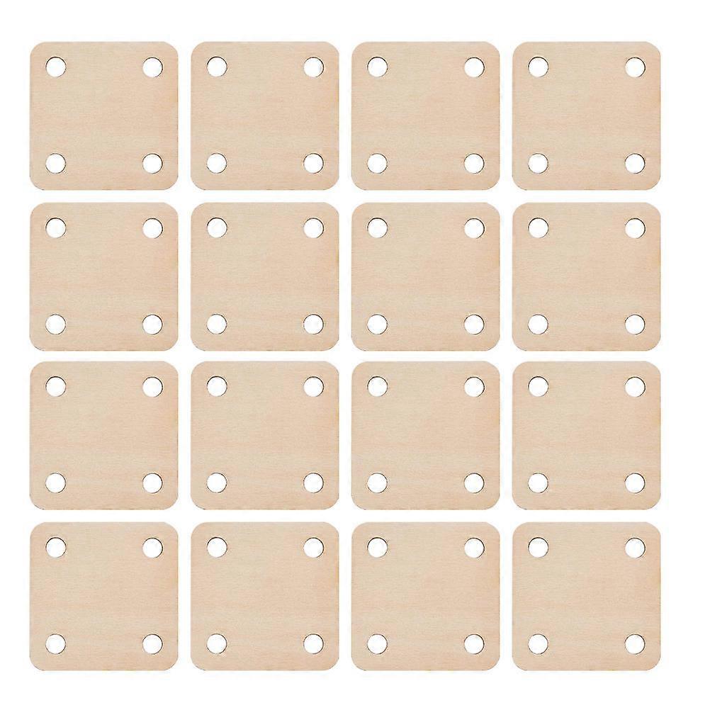 Square Weaving Loom Tool Wooden Card for Fast Weaving 36Pcs Set