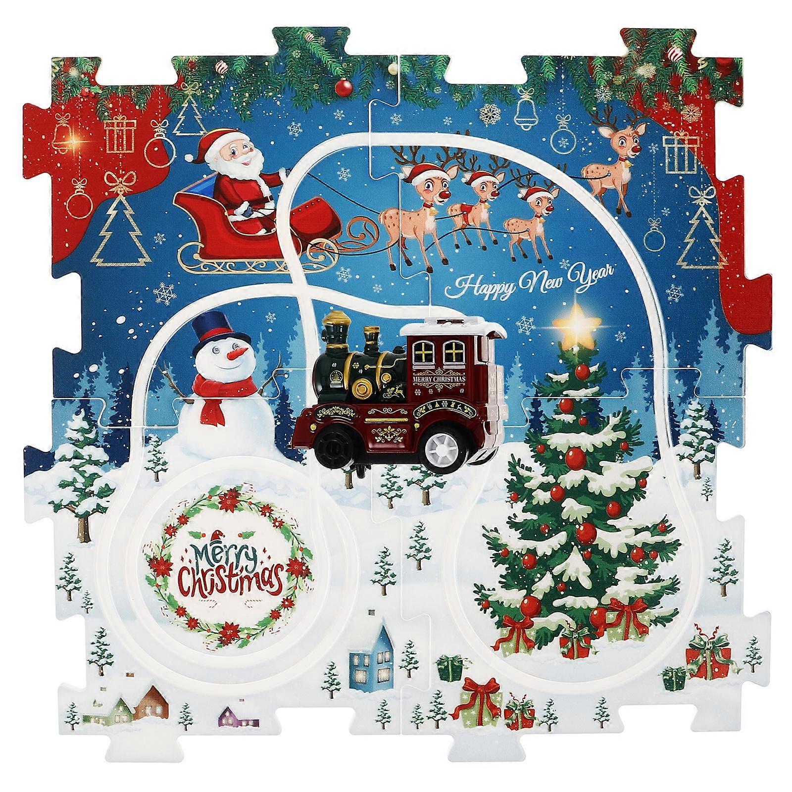 Rail Car Puzzle Toy Train Shape for Kids Plastic for Logical Thinking Development 1 Set