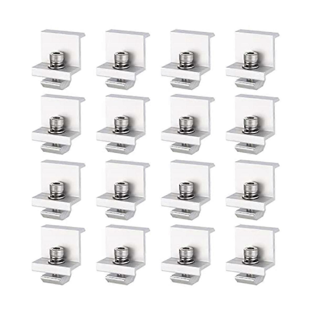 16pcs Solar Module Bracket End Clamp, 35mm Module Bracket End Clamp, Solar Panel Bracket Clamp,sola