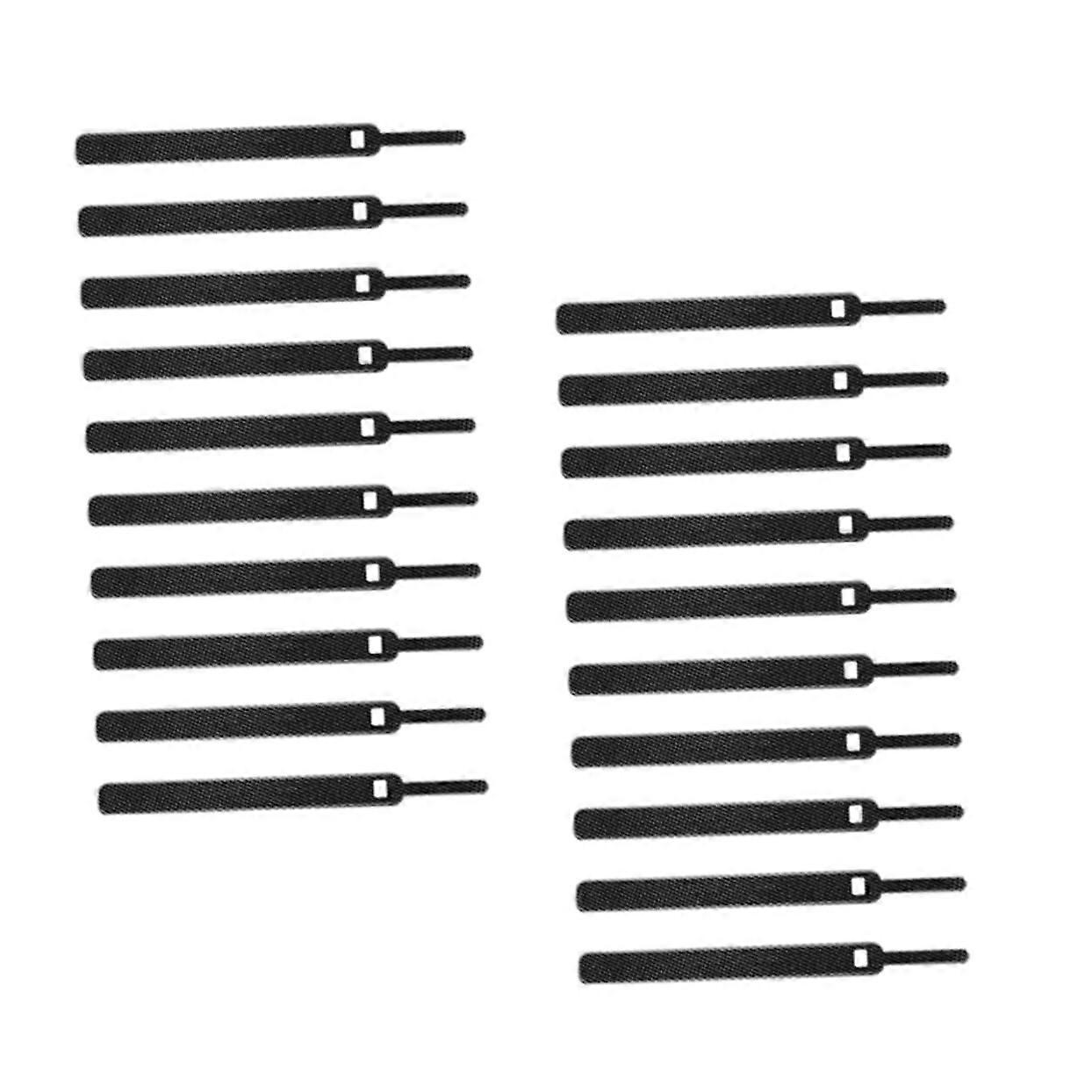 40pcs Reusable Cable Ties Adjustable Hook and Loop Straps for Home Office Cord Management