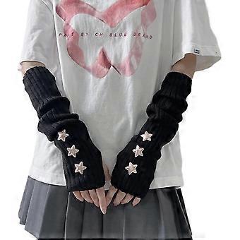 PIKADINGNIS Leuke Y2K Sterren Armwarmers Kawaii Halve Vingers Schattige Accessoires voor Tienermeisjes Handschoen Gyaru Harajuku Armmouw