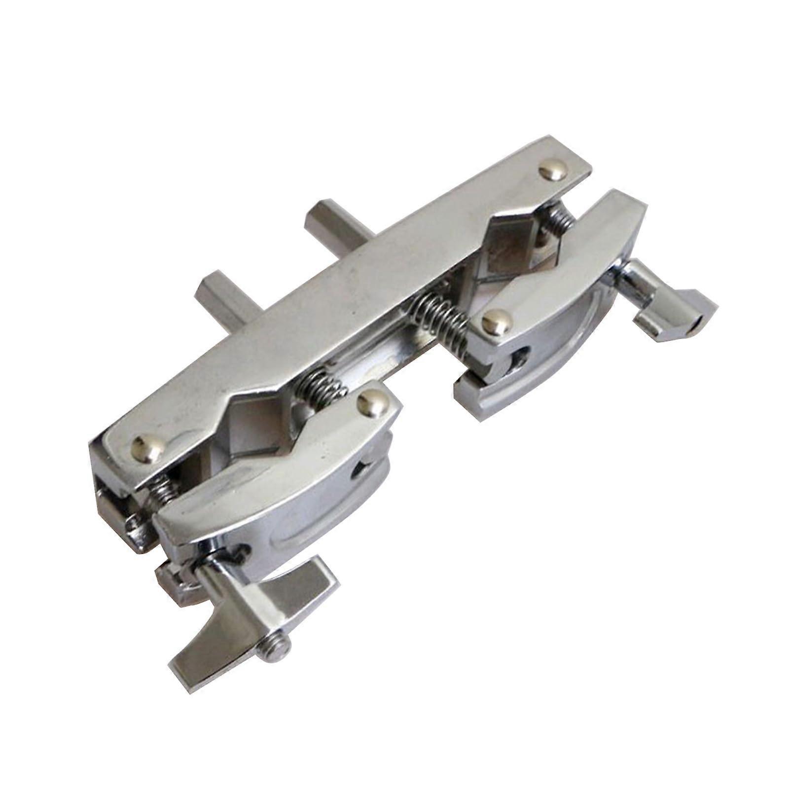 Drum Percussion Clamp with Adjustable Cowbell Holder Bracket for Secure MultiInstrument Mounting