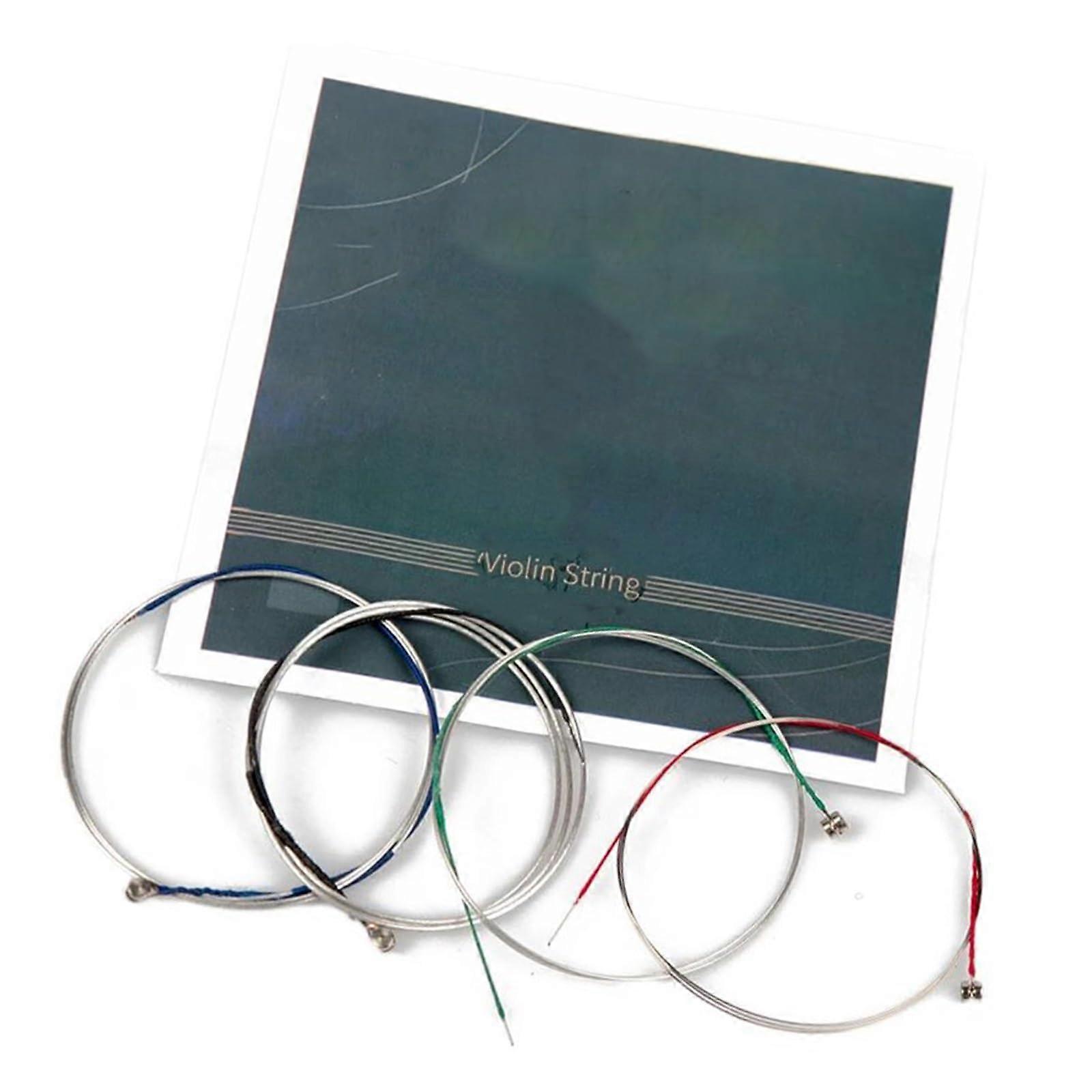 5 Sets 3/4 Violin Strings Set, Consistent Tone Performance, Stable Tuning, Easy Installation