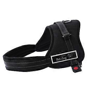 Cloth Vest Dog Harness Vest for Secure Attachment 1 Piece Black