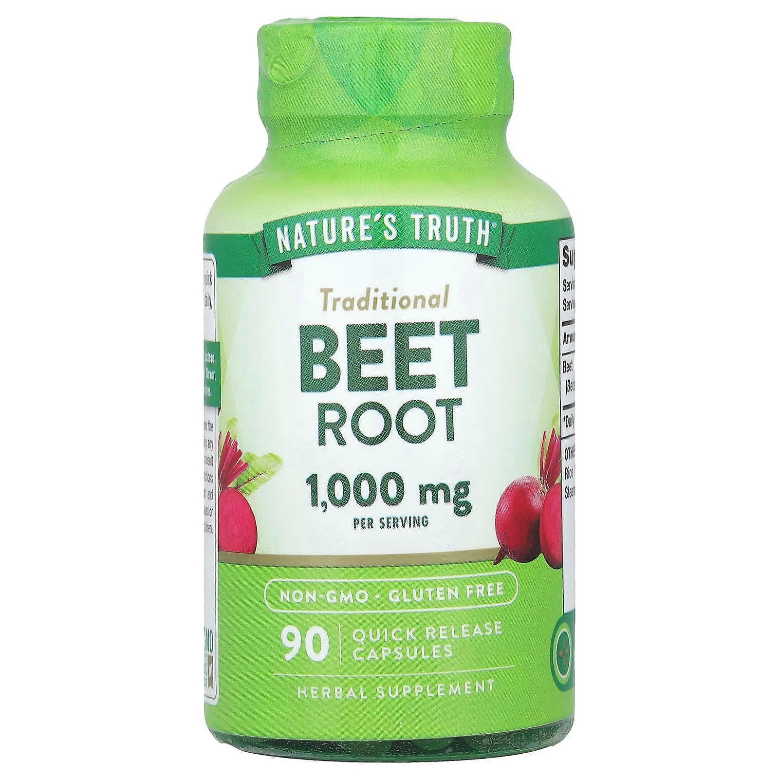 Nature's Truth, Beet Root, 500 mg, 90 Quick Release Capsules