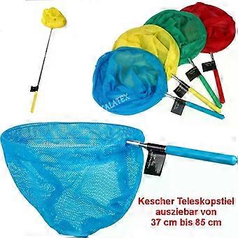GKA børne landingsnet teleskopisk håndtag pool fangstnet damnet strand sommerfugl fiskeri akvarium poolrenser