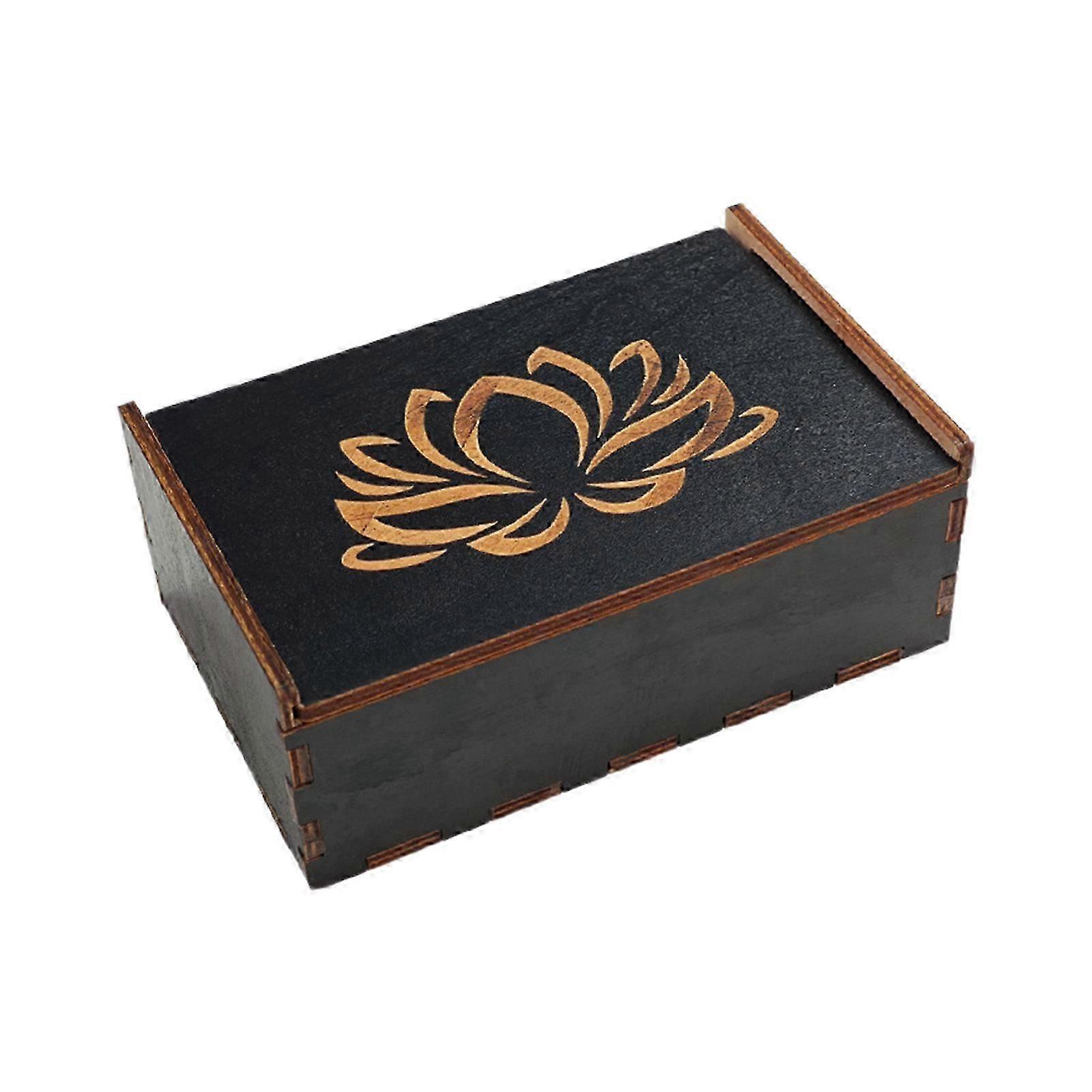 Wooden Tarot Cards Storage Box Divination Case