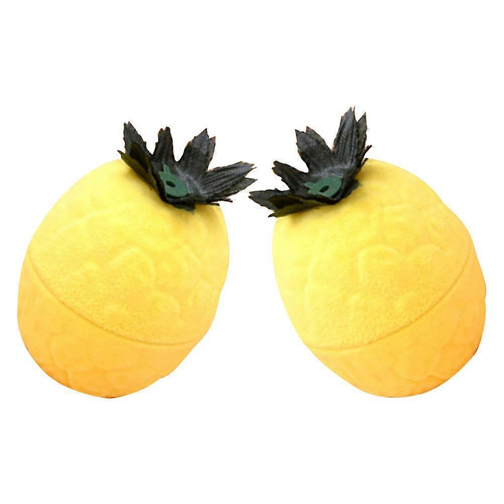 Pineapple Keepsake Jewelry Box for Ring Organization 2Pcs Set