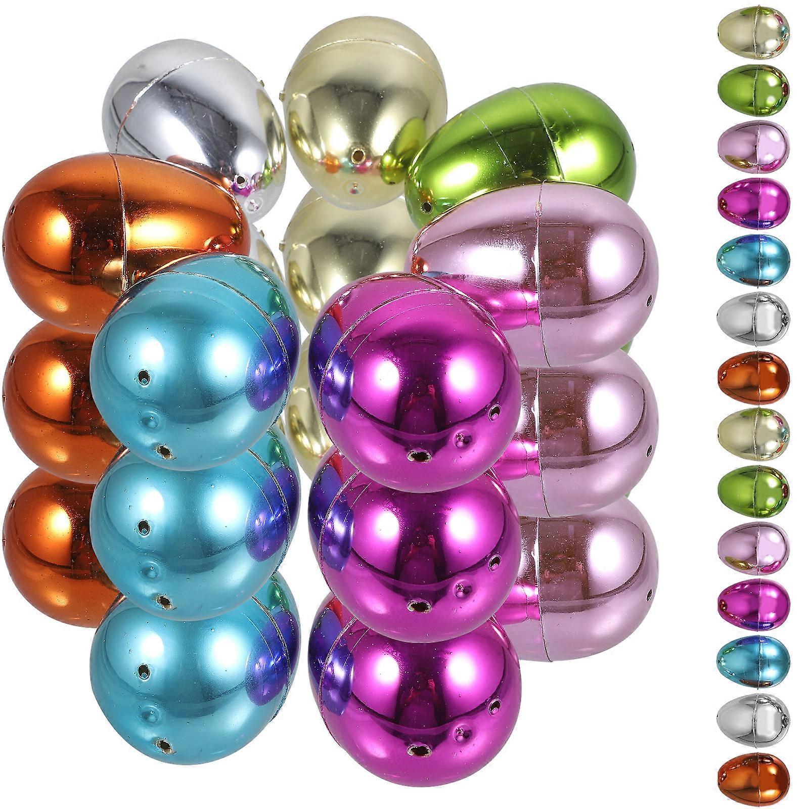 Plastic Openable Easter Eggs for Party Supplies 150Pcs Fillable Egg Boxes