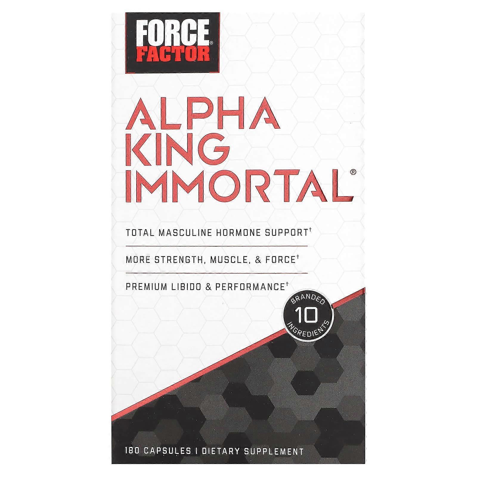 Force Factor, Alpha King Immortal®, 180 Capsules