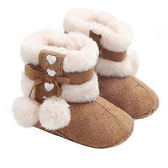 1 paar Winter Bowknot Baby Kerstlaarzen Peuters Warm Katoen Prewalker