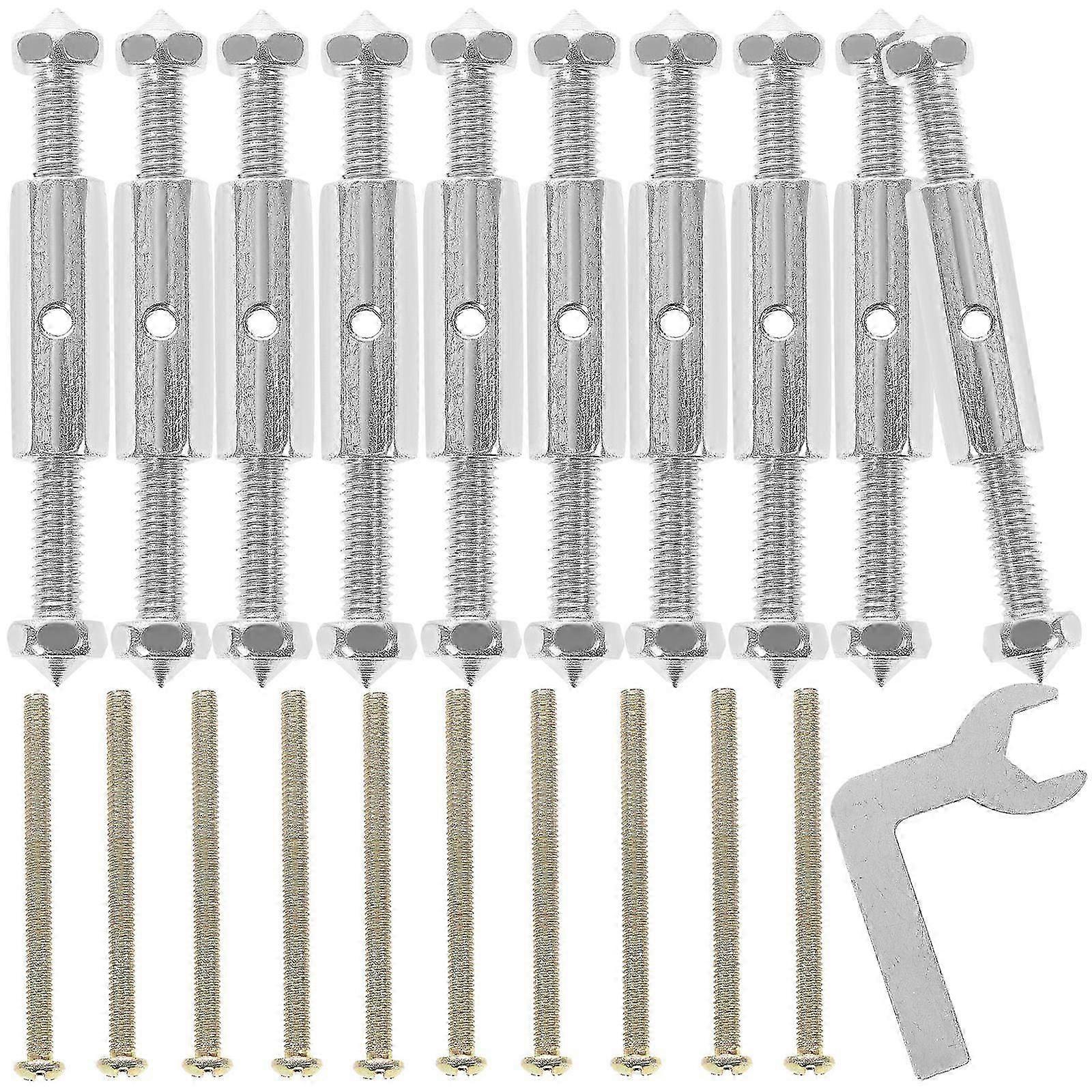 Silver Cassette Repair Device for Switch Socket 10Pcs Electrical Box Screw