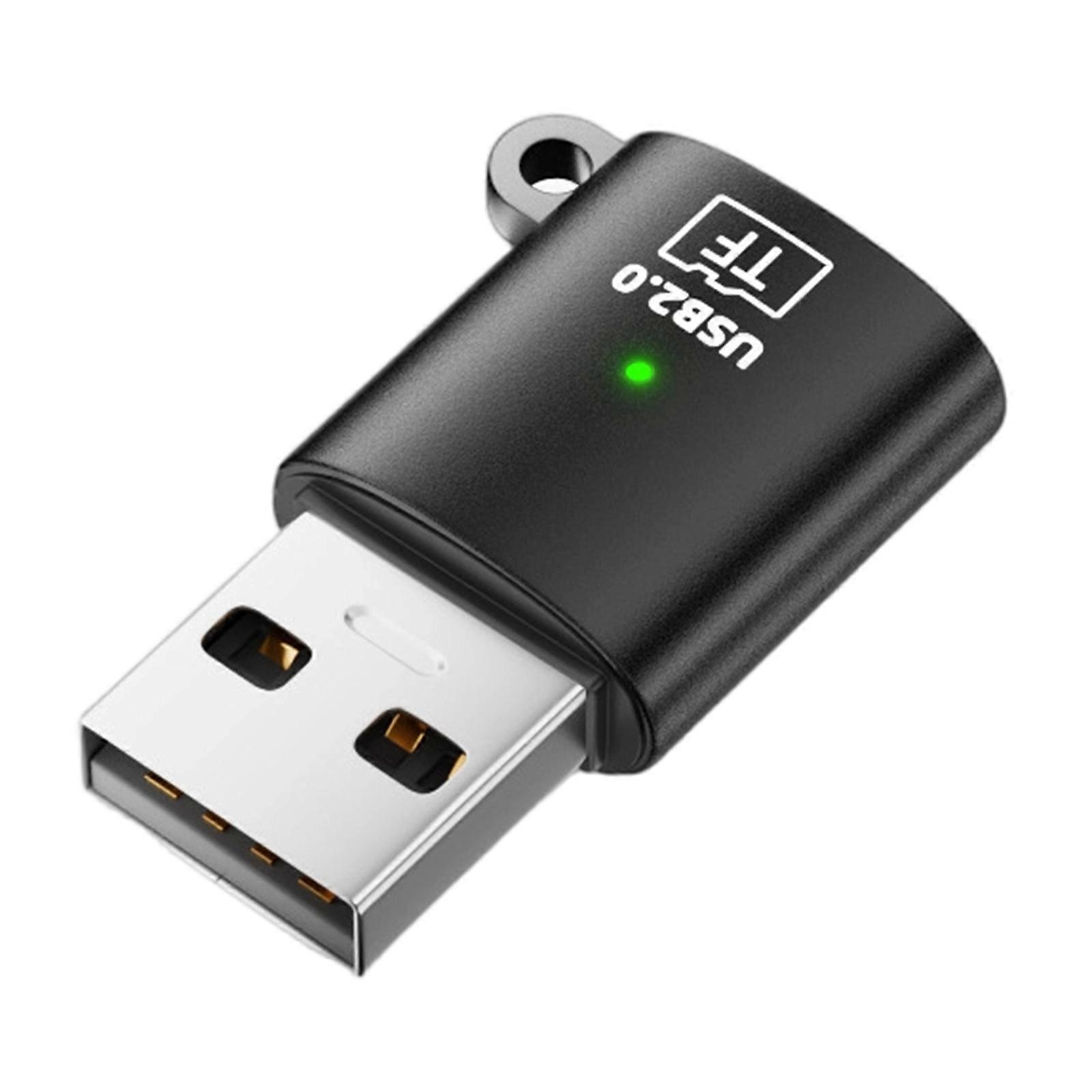 Multiple Device Compatible TF Card Reader Adapter Builts With Metal Housing For Longevity  Black