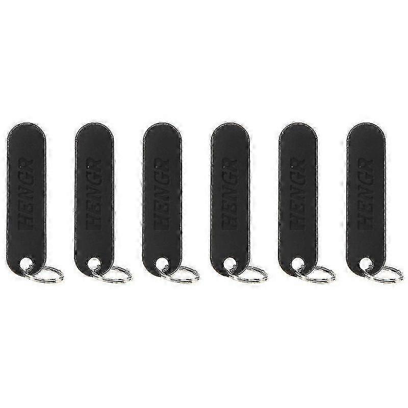 6pcs Tray Pin Ejector Tool with Keychain, Black