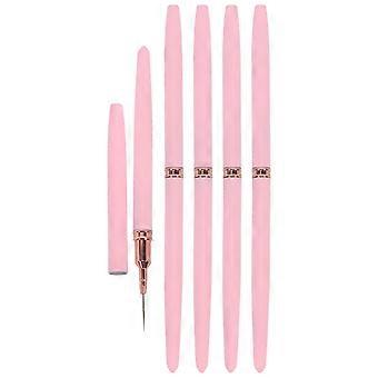 5 sztuk Nail Art Liner Brushes Gel Polish Malarstwo Art Design Zestaw długopisów Pędzle do pasków do cienkich linii Drobne szczegóły Drobny rysunek Delikatna kolorystyka