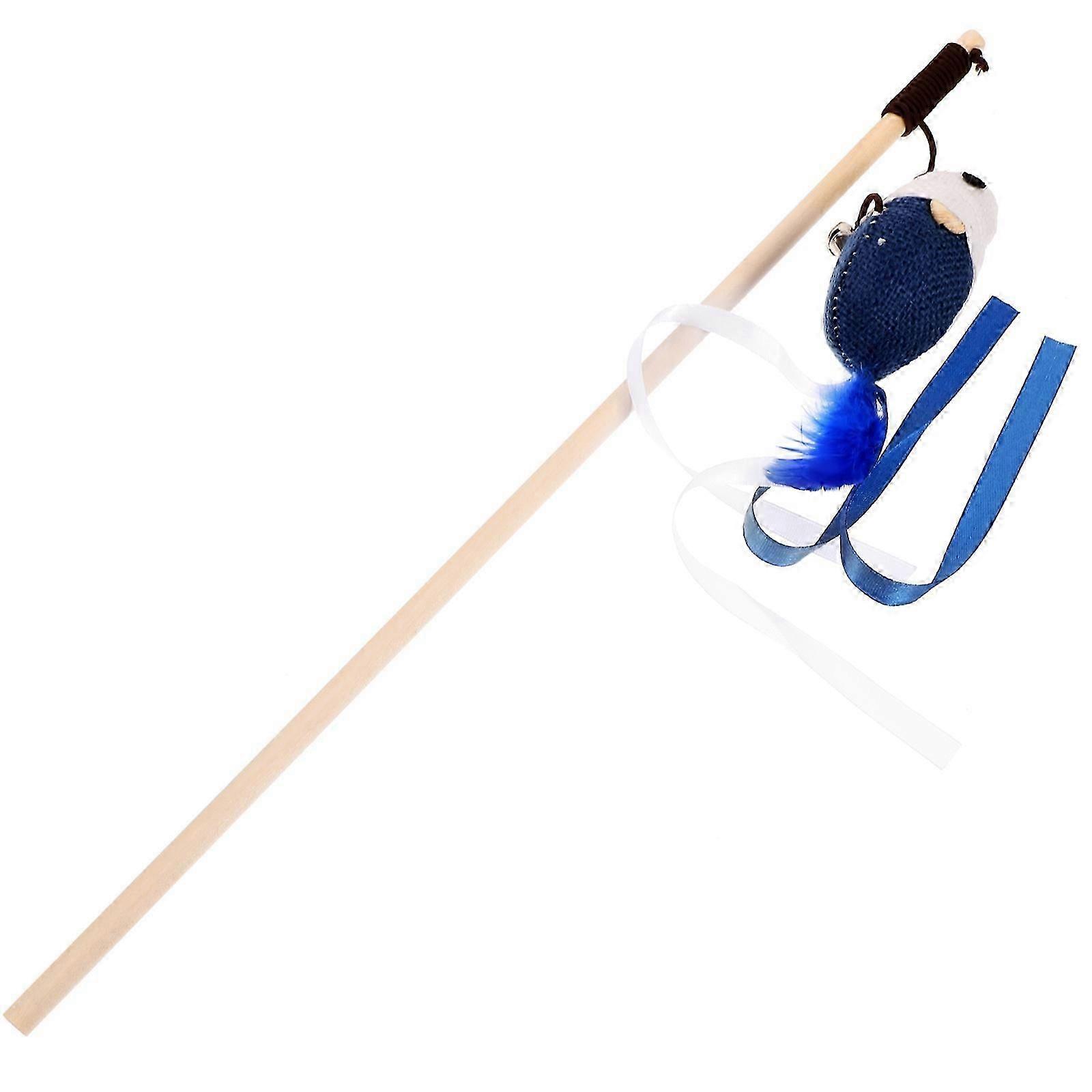 Cat Interactive Teaser Stick for Teasing Cats with Multi-Color