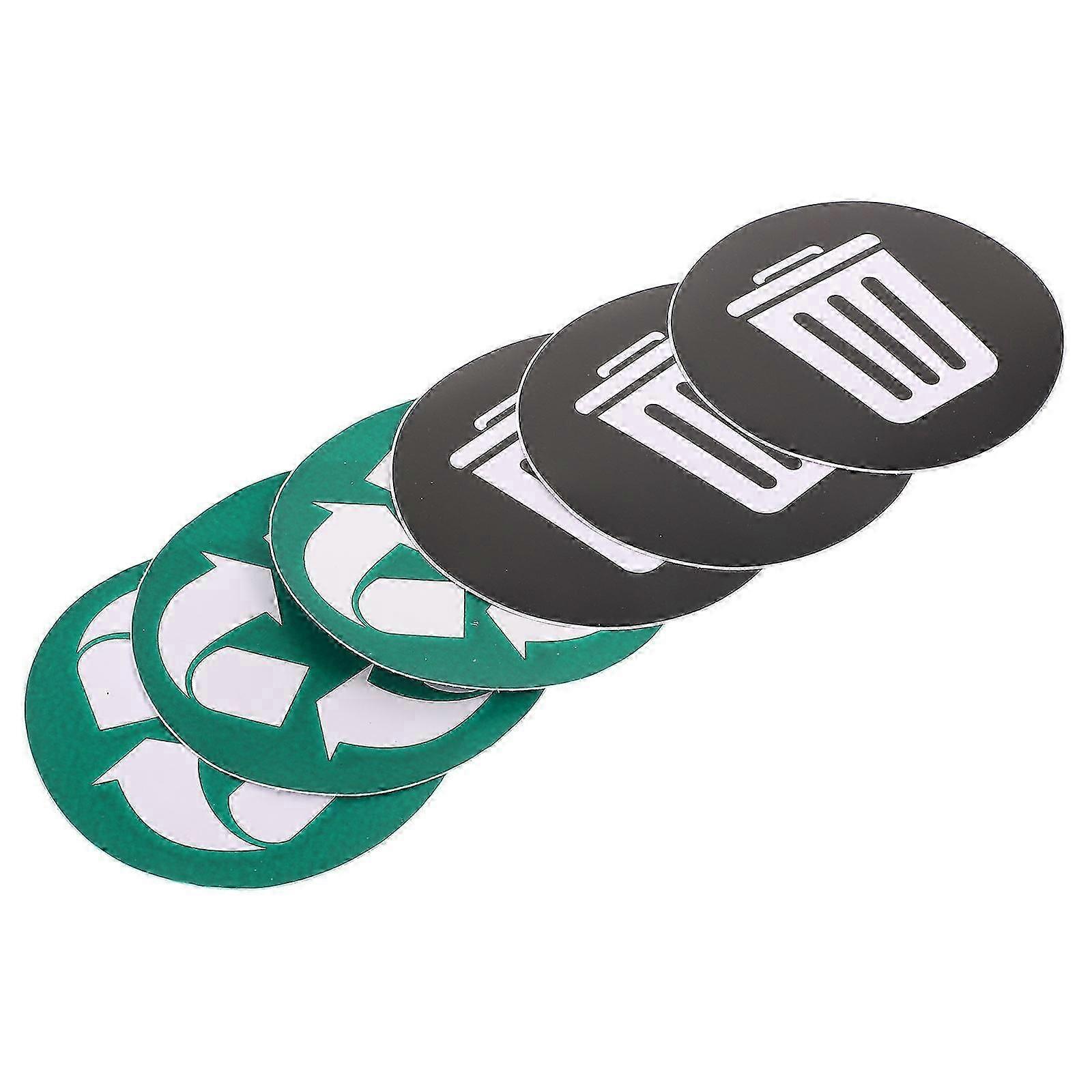 Garbage Classification Stickers Recycle Stickers for Trash Sorting 6Pcs