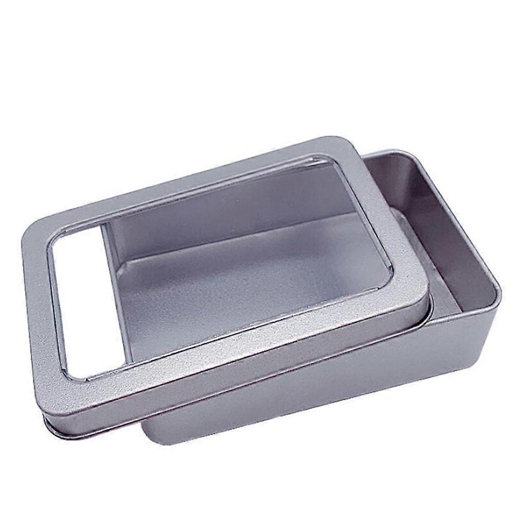 Sundries Organizing Box Rectangular Mask Tinplate for Storage 2Pcs