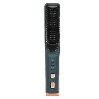 Cordless Hair Straightener Brush 3 Temperature Levels Quick Heating Prevents Scald USB Portable Hair Straightening Comb
