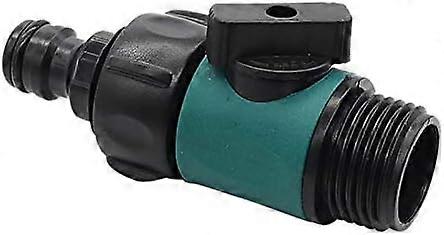 Plastic faucet with 3/4-inch external thread connection, quick connector