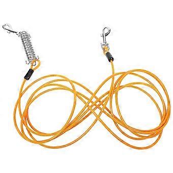 Dog Leash for Training, Tear-Resistant Pet Traction Rope, Detachable, Soft Comfort, Lightweight, 500cm Long, Orange