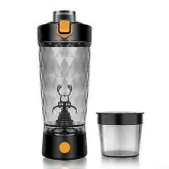Shaker à protéines électrique rechargeable par USB, avec moteur puissant, étanche, facile à nettoyer, noir