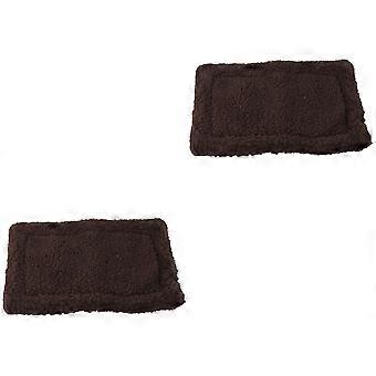 Pet Cushion Small Pet Sleep Mat for Winter Hamster 2Pcs Grey